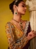 Wine glass tissue sequins embroidered wedding saree with blouse 2160